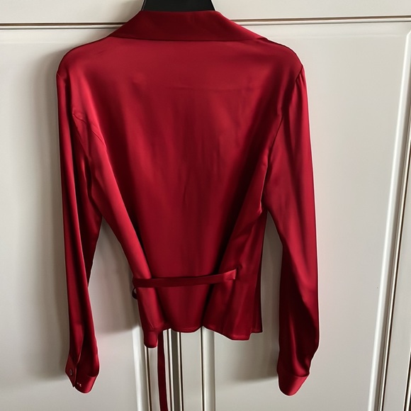 Ann Taylor silk side tie blouse - Picture 2 of 5